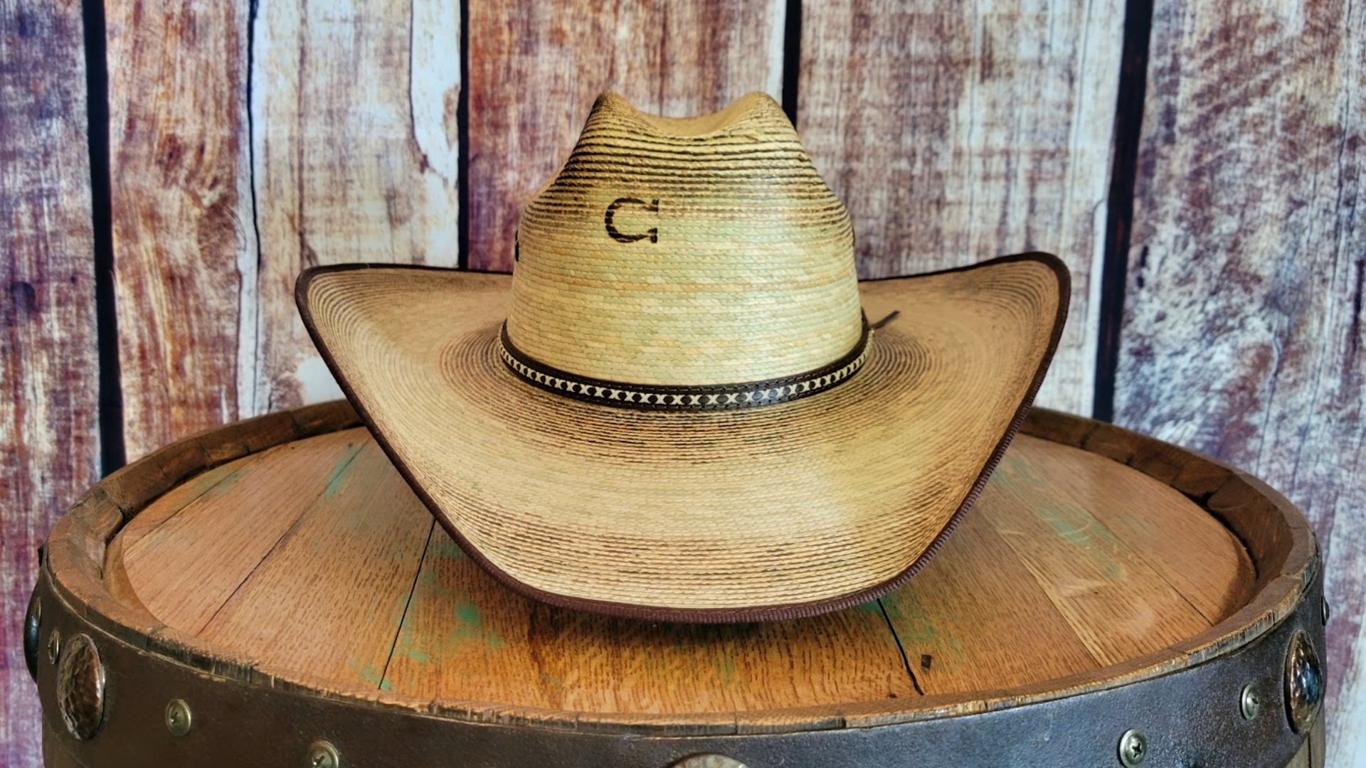 Charlie 1 Horse Palm Leaf Cowboy Hat - Comanche B