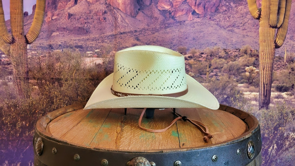 Straw Hat the “Santa Fe” by Stetson Side View