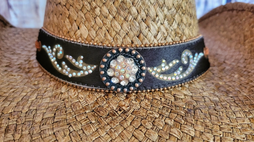 Straw Hat the "Tennessee River" by Run a Muck  Hatband View