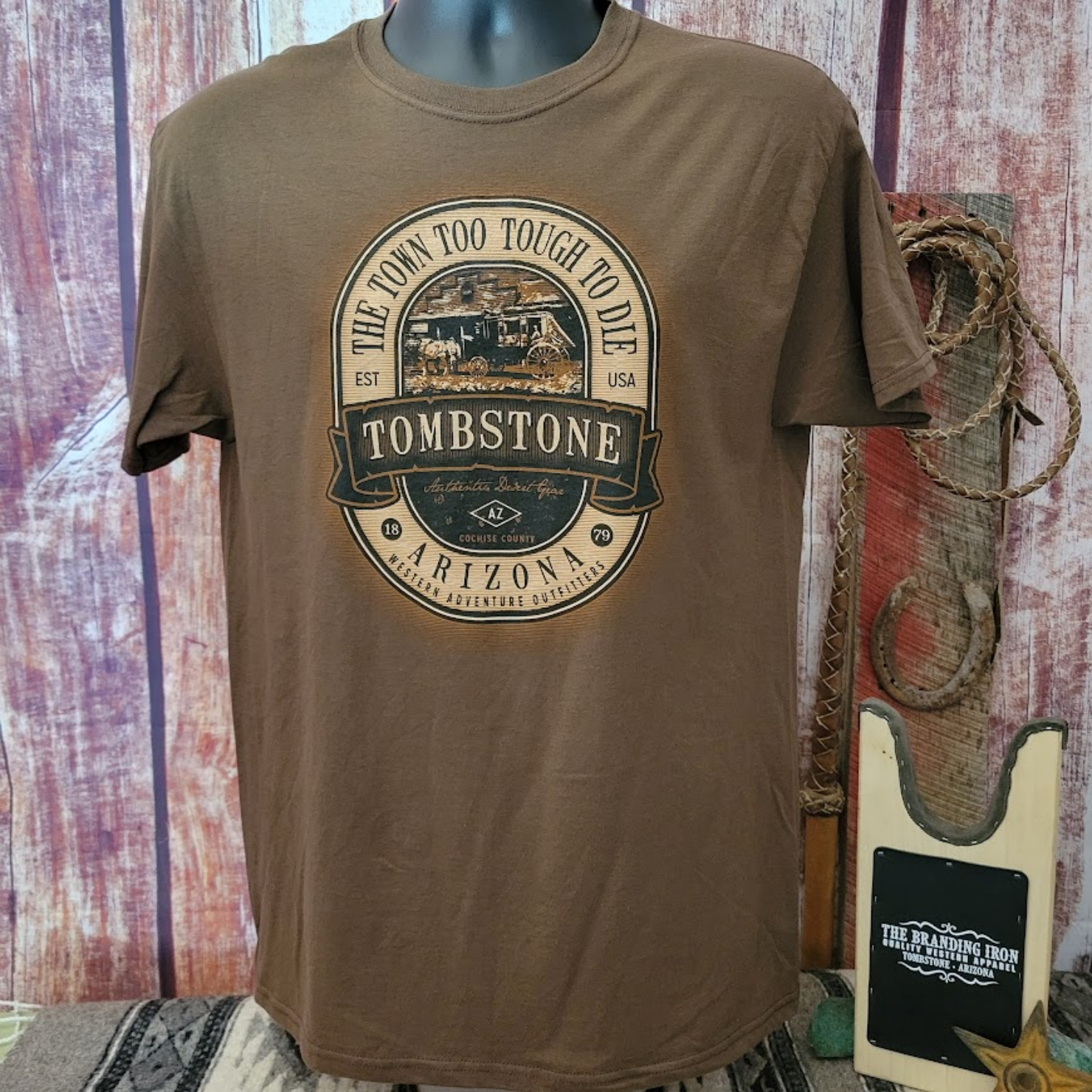 Tombstone T-Shirt by Black Metal BMA4019/BI-BROWN – The Branding
