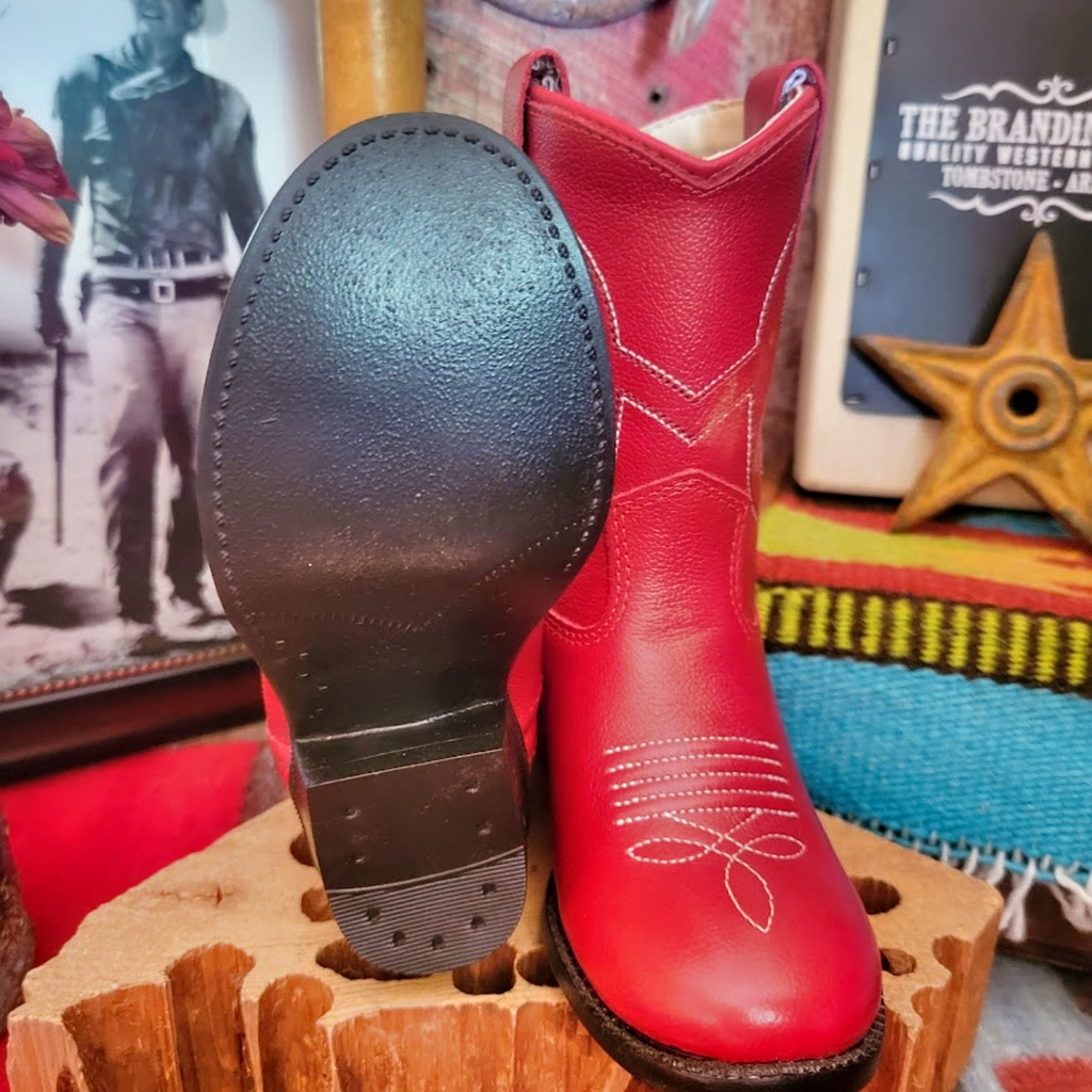 Toddler Boots "Red" by Old West Sole View