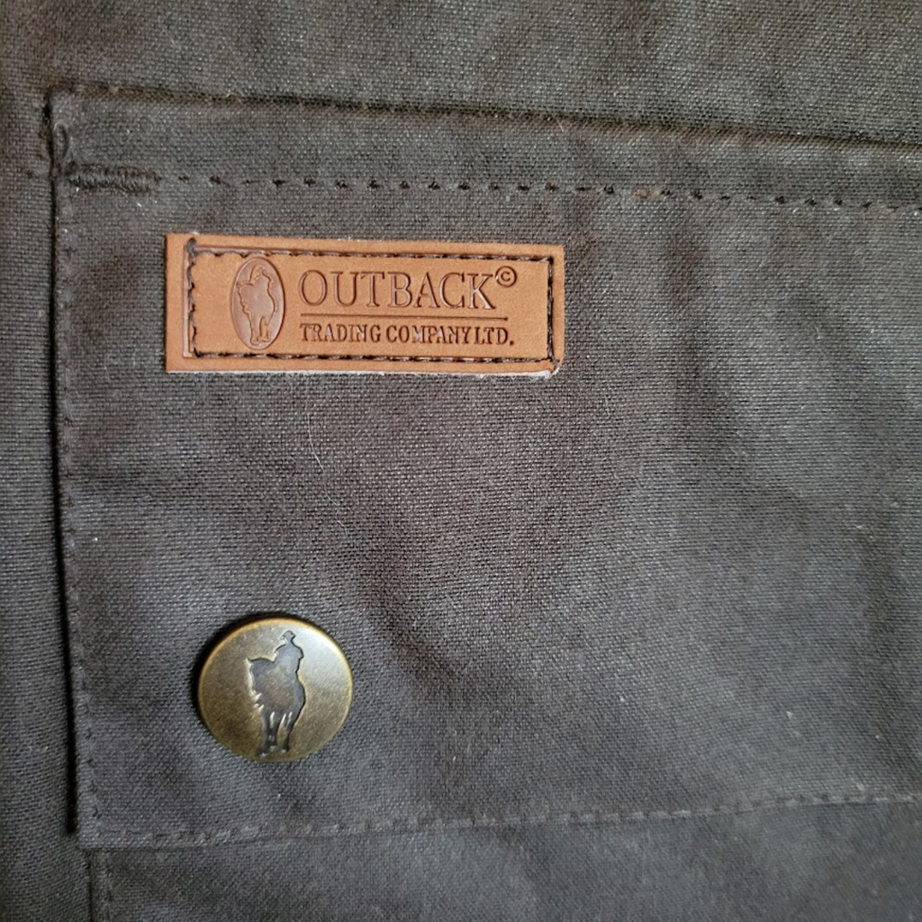 Waterproof Oilskin, the "Low Rider Duster" by Outback Logo View