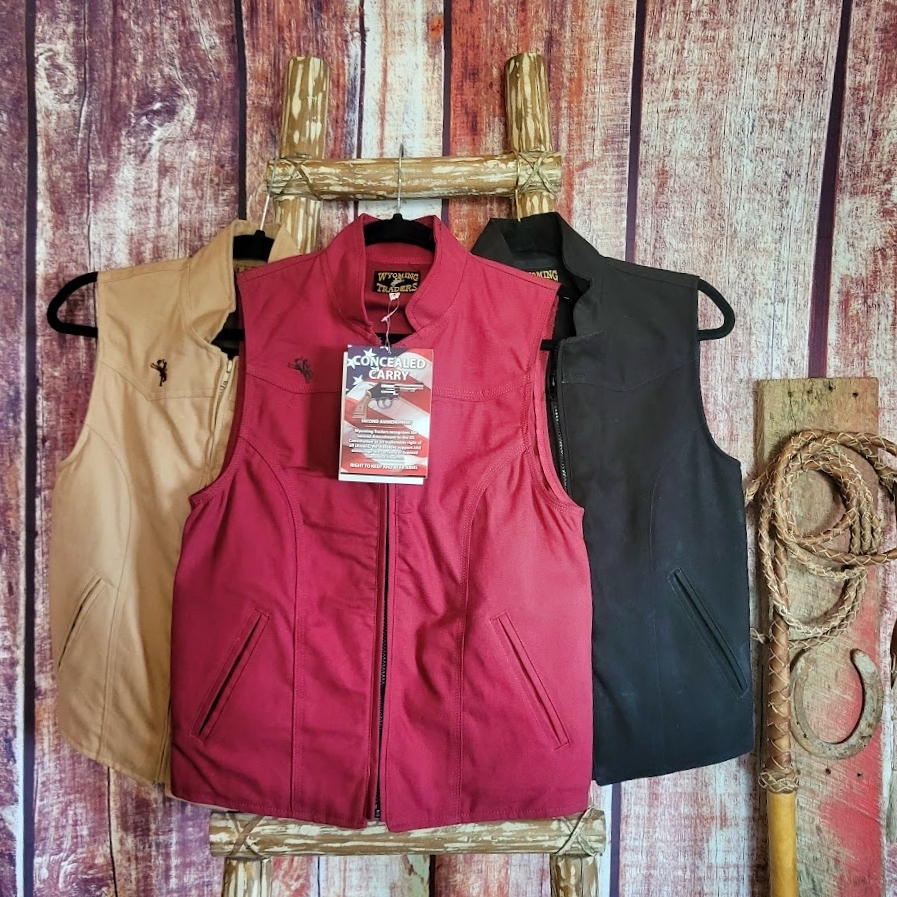  Women’s Conceal Carry Vest the "Calamity" by Wyoming Traders Group View