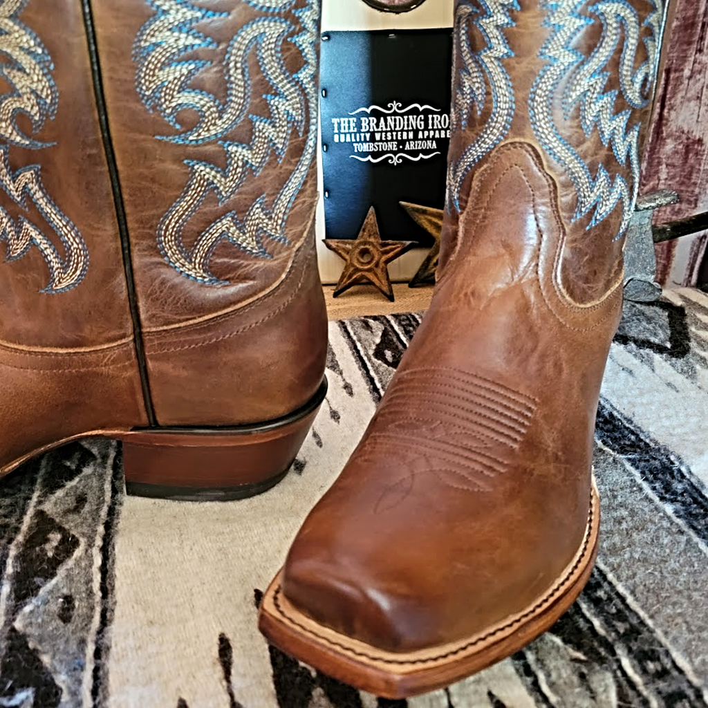 Women's Leather Boots the "Bluebonnet" by Nocona Toe and Heel View
