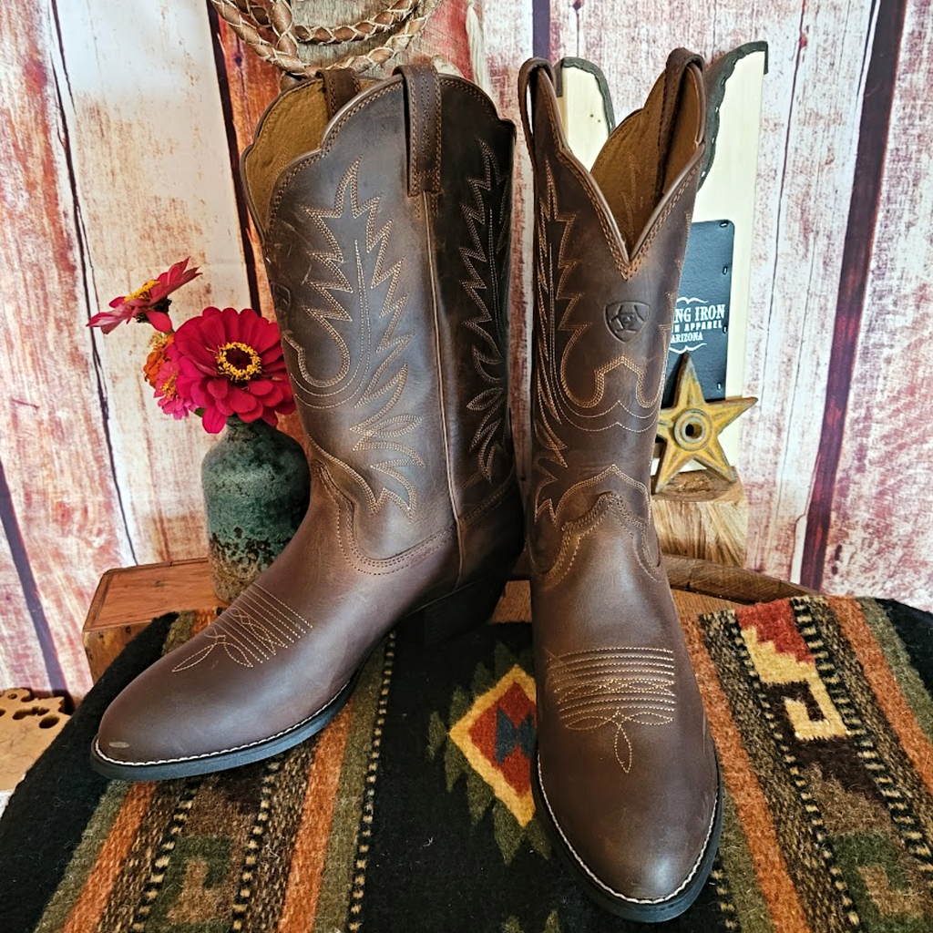 Women's Leather Boots the "Heritage" by Ariat Front View