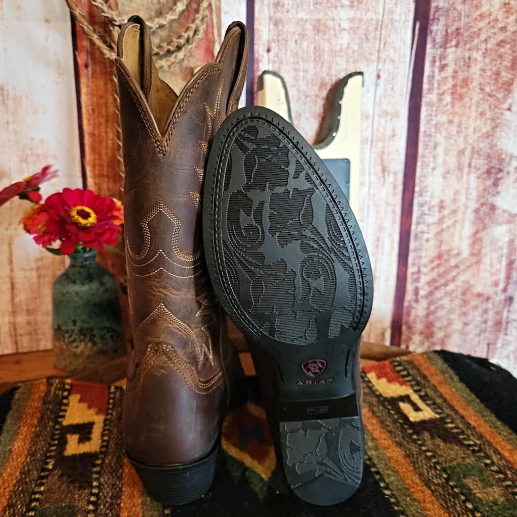 Women's Leather Boots the "Heritage" by Ariat Sole View