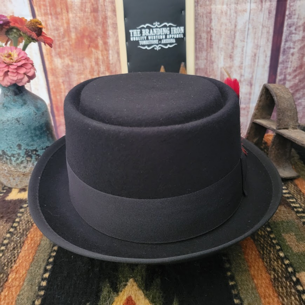   Wool Fedora the "Mumford Pork Pie" by Conner Hats Front View