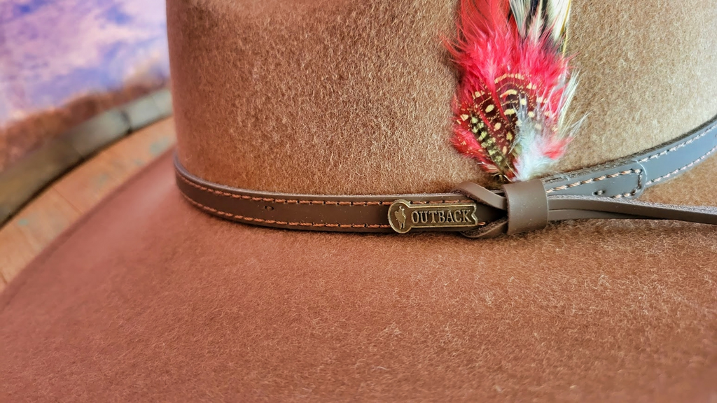 Wool Hat the "Cobra" by Outback Trading  Hatband View
